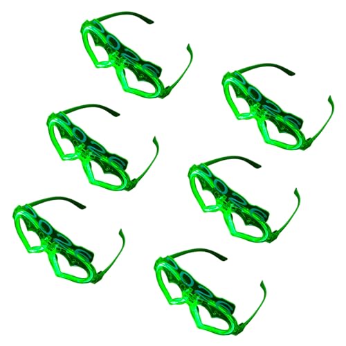 CPAOWEHF Packung Von 6 LED Beleuchtung Herzgläser Nacht Party Zubehör Bequeme Fit Friendly Design Party Blitzgläser CPAOWEHF Packung Von 6 LED Beleuchtung Herzgläser Nacht Party Zubehör Bequeme Fit Friendly Design Party Blitzgläser von CPAOWEHF