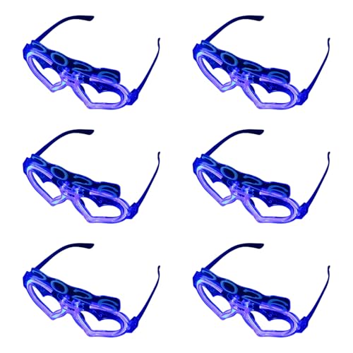 CPAOWEHF Packung Von 6 LED Beleuchtung Herzgläser Nacht Party Zubehör Bequeme Fit Friendly Design Party Blitzgläser CPAOWEHF Packung Von 6 LED Beleuchtung Herzgläser Nacht Party Zubehör Bequeme Fit Friendly Design Party Blitzgläser von CPAOWEHF