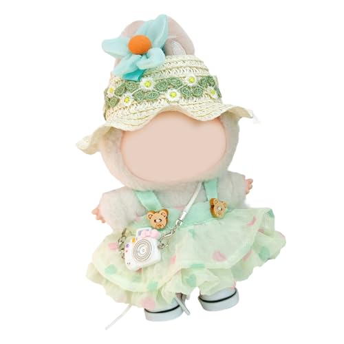CPAOWEHF Urlaubsthema 17cm Puppengarderobe Strohhut Und Riemchkleid Puppenkleidung Für Anime Figur Doll Display Outfit CPAOWEHF Urlaubsthema 17cm Puppengarderobe Strohhut Und Riemchkleid Puppenkleidung Für Anime Figur Doll Display Outfit von CPAOWEHF