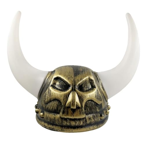 CPAOWEHF Warrior Vikinges Helme Mit Hörnern Mittelalterlicher Wikinger Hörte Wikinger Helme Berserker Soldat Warrior Sallet Sallet von CPAOWEHF