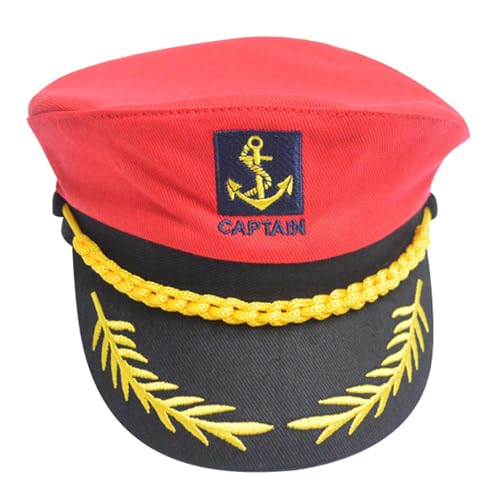 Vintage Kapitän Hut Klassisches Matrosen Design Weich Einstellbare Größe Für Cosplay Und Den Alltag Segeln Verstellbar Damen Vintage Kapitän Hut Klassisches Matrosen Design Weich Einstellbare Größe Für Cosplay Und Den Alltag Segeln Verstellbar Damen von CPAOWEHF