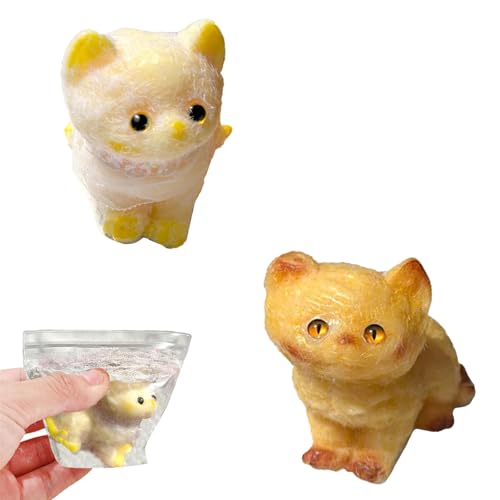 2 Stück Squishy Katze, Taba Squishy, Fufu Squishy, Stressabbauspielzeug, Squeeze-Spielzeug Niedliches Kätzchen-Geformtes Stress-Squeeze-Spielzeug, Dehnbares Stress-Relief-Spielzeug 2 Stück Squishy Katze, Taba Squishy, Fufu Squishy, Stressabbauspielzeug, Squeeze-Spielzeug Niedliches Kätzchen-Geformtes Stress-Squeeze-Spielzeug, Dehnbares Stress-Relief-Spielzeug von CPRNQY