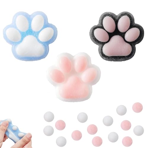 3 Stück Fufu Squishy, Taba Squishy, Squeeze Toy, Cat Paw Anti Stress Ball, Cat Paw Squeeze Toy, Katzenpfoten Quetschspielzeuge Katzenpfoten-Spielzeug, Soft Cat Paws Toy Entspannen Mädchen und Jungen 3 Stück Fufu Squishy, Taba Squishy, Squeeze Toy, Cat Paw Anti Stress Ball, Cat Paw Squeeze Toy, Katzenpfoten Quetschspielzeuge Katzenpfoten-Spielzeug, Soft Cat Paws Toy Entspannen Mädchen und Jungen von CPRNQY