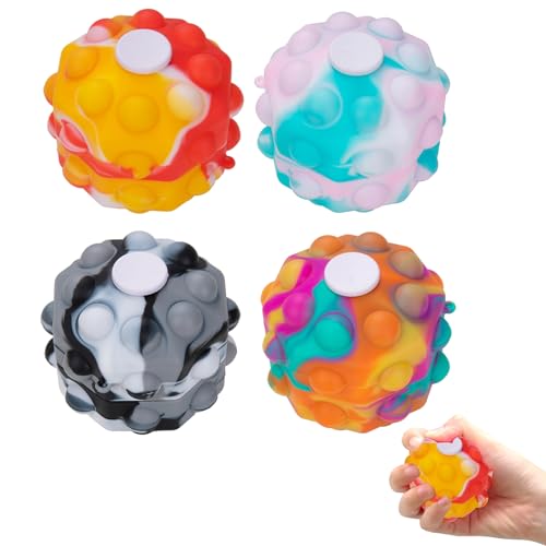 4 Stück Stressball Kinder, Wutball für Kinder, Knautschball, Stressball, Antistressball Kinder, Stressball für Kinder Erwachsene, Anti Stress Bälle, Push Bubble Sensorisches Squeeze Spielzeug 4 Stück Stressball Kinder, Wutball für Kinder, Knautschball, Stressball, Antistressball Kinder, Stressball für Kinder Erwachsene, Anti Stress Bälle, Push Bubble Sensorisches Squeeze Spielzeug von CPRNQY