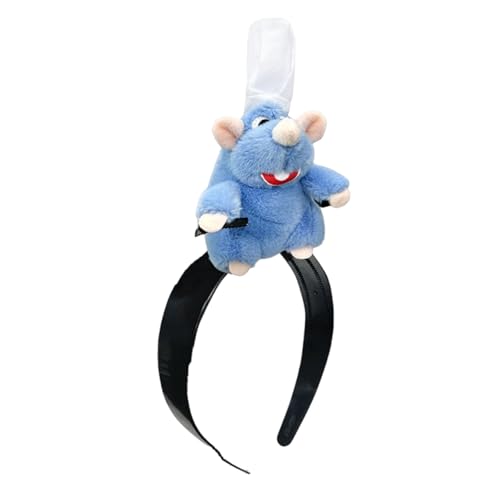 Haarreif, Kostüm, Tiefblauer Plüsch Maus Haarreif, Lustige Kopfbedeckung für Erwachsene und Kinder, Ideal für Cosplay, Mottopartys und Themenveranstaltungen, Einzigartige Geschenkauswahl von CPRNQY