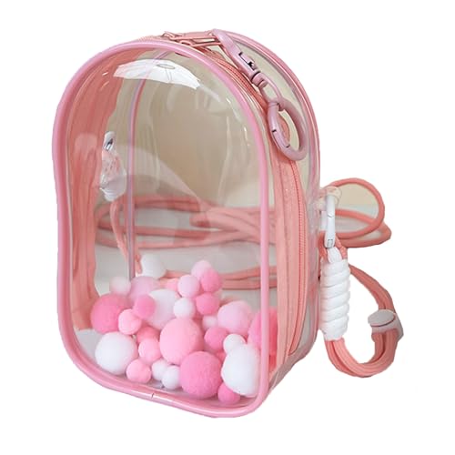 Puppe Case, Puppe Tasche, Lapupu Schutzhülle, Pinke Umrandung, 10x5x15cm, Labobo, Lafufu, Lapupu, Transparente Tasche Für Sammlerstücke Und Accessoires, Ideal Für Reisen Und DIY-Projekte Puppe Case, Puppe Tasche, Lapupu Schutzhülle, Pinke Umrandung, 10x5x15cm, Labobo, Lafufu, Lapupu, Transparente Tasche Für Sammlerstücke Und Accessoires, Ideal Für Reisen Und DIY-Projekte von CPRNQY