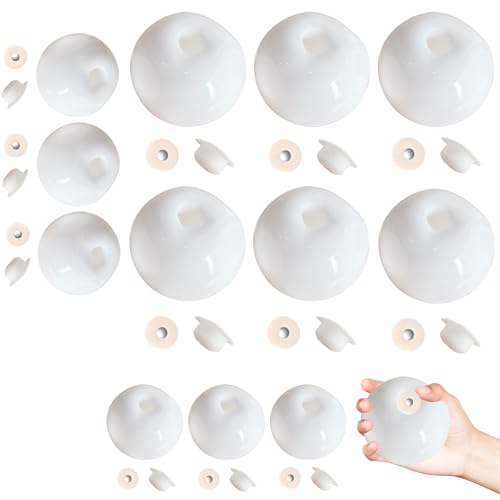 Squishy Ball, Weiß Hohlballhaut, Squishy Selber Machen Set, Stress Ball, Squishy Maker DIY Set, Ideal zur Entspannung und für Kreativprojekte, 6 Stück 4 cm und 6 Stück 6 cm Squishy Ball, Weiß Hohlballhaut, Squishy Selber Machen Set, Stress Ball, Squishy Maker DIY Set, Ideal zur Entspannung und für Kreativprojekte, 6 Stück 4 cm und 6 Stück 6 cm von CPRNQY