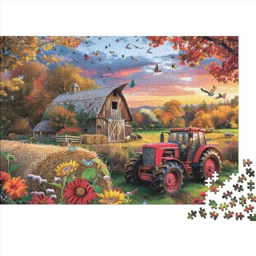 1000-teilige Puzzles Für Erwachsene | Farm Tractor | Familienspaß-Puzzles 1000 Teile Für Erwachsene Geschenke Ungelöstes Puzzle 1000pcs (75x50cm) von CPXSEMAZA