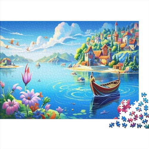 3D Holiday Bay Puzzles Für Erwachsene 1000-teilige Puzzles Für Erwachsene Anspruchsvolles Spiel Ungelöstes Puzzle 1000pcs (75x50cm) von CPXSEMAZA