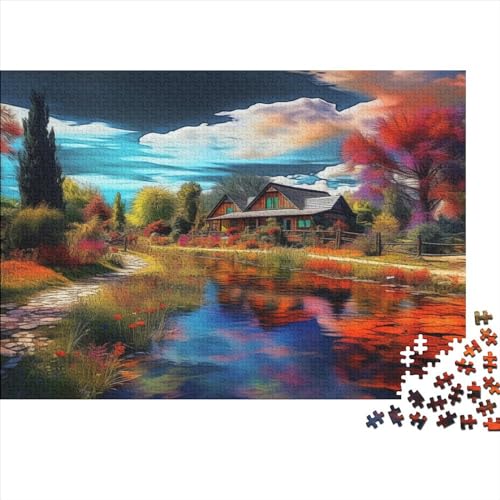 3D-Puzzle 1000 Teile Für Erwachsene Art Oil Painting 1000-teiliges Puzzle Lernspiele Heimdekorationspuzzle 1000pcs (75x50cm) von CPXSEMAZA
