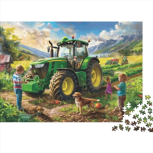 3D-Puzzle 1000 Teile Für Erwachsene Farm Tractor 1000-teiliges Puzzle Lernspiele Heimdekorationspuzzle 1000pcs (75x50cm) von CPXSEMAZA