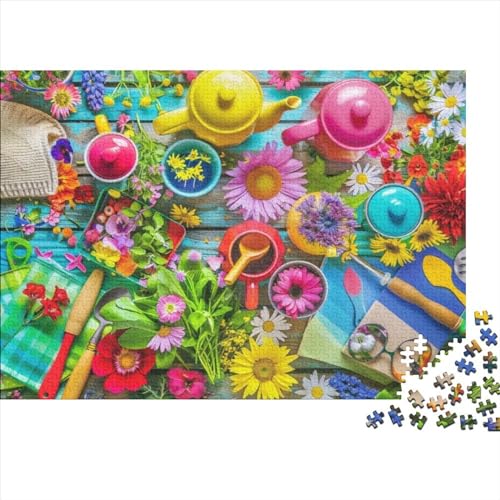3D-Puzzle 500 Teile Für Erwachsene Colorful Gardening Tools 500-teiliges Puzzle Lernspiele Heimdekorationspuzzle 500pcs (52x38cm) von CPXSEMAZA