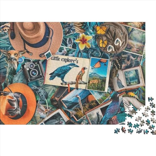 Animal Photo Postcards Ungelöstes 3D-Puzzle Mit 1000 Teilen Für Erwachsene Und Jugendliche Ab 12 Jahren 1000pcs (75x50cm) von CPXSEMAZA