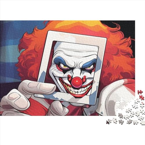 Cartoon Clown Ungelöstes 3D-Puzzle Mit 1000 Teilen Für Erwachsene Und Jugendliche Ab 12 Jahren 1000pcs (75x50cm) von CPXSEMAZA