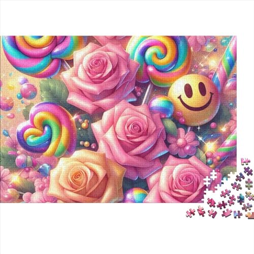 Colored Roses 3D-Puzzles 1000 Teile Für Erwachsene Puzzles Für Erwachsene 1000 Teile Puzzle Lernspiele Ungelöstes Puzzle 1000pcs (75x50cm) von CPXSEMAZA