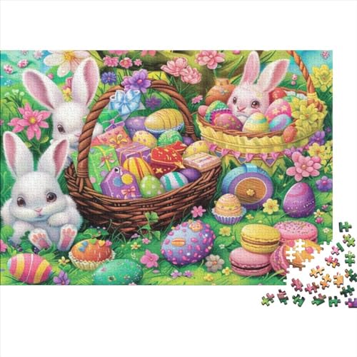 Colorful Easter Theme Puzzles Für Erwachsene 1000 Teile Puzzles Für Erwachsene Puzzles 1000 Teile Für Erwachsene Anspruchsvolles Spiel 1000pcs (75x50cm) von CPXSEMAZA