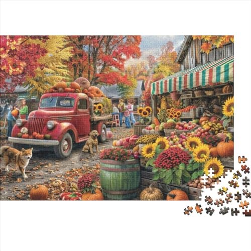 Colorful Farmers Market Puzzles Für Erwachsene 1000 Teile Puzzles Für Erwachsene Puzzles 1000 Teile Für Erwachsene Anspruchsvolles Spiel Ungelöstes Puzzle 1000pcs (75x50cm) von CPXSEMAZA