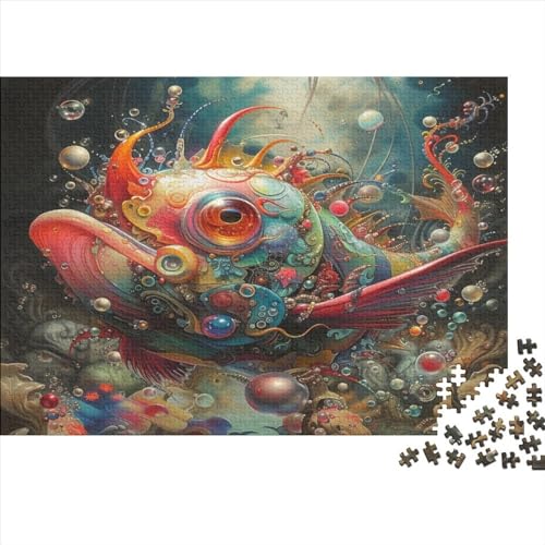 Colorful Fish Puzzles 1000 Teile Für Erwachsene Puzzles Für Erwachsene 1000 Teile Puzzle Lernspiele Ungelöstes Puzzle 1000pcs (75x50cm) von CPXSEMAZA