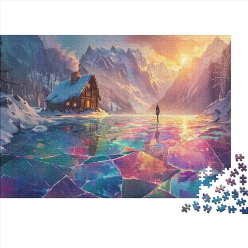 Colorful Landscape Lake Puzzles 1000 Teile Für Erwachsene Puzzles Für Erwachsene 1000 Teile Puzzle Lernspiele Ungelöstes Puzzle 1000pcs (75x50cm) von CPXSEMAZA