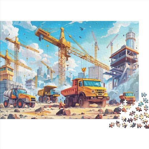 Construction Truck Puzzles Für Erwachsene 300 Teile Puzzles Für Erwachsene Puzzles 300 Teile Für Erwachsene Anspruchsvolles Spiel Ungelöstes Puzzle 300pcs (40x28cm) von CPXSEMAZA
