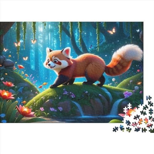 Cute Little Raccoon Puzzles Für Erwachsene 1000 Teile Puzzles Für Erwachsene Puzzles 1000 Teile Für Erwachsene Anspruchsvolles Spiel Ungelöstes Puzzle 1000pcs (75x50cm) von CPXSEMAZA