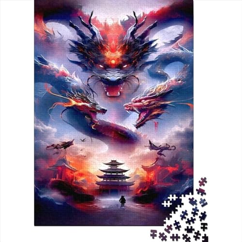 Dragon Puzzles 1000 Teile Für Erwachsene Puzzles Für Erwachsene 1000 Teile Puzzle Lernspiele Heimdekoration Puzzle 1000pcs (75x50cm) von CPXSEMAZA