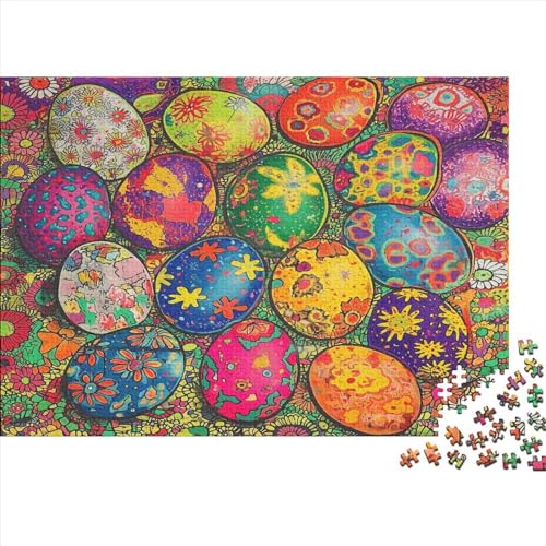 Easter Eggs Puzzles Für Erwachsene 500 Teile Puzzles Für Erwachsene Puzzles 500 Teile Für Erwachsene Anspruchsvolles Spiel Ungelöstes Puzzle 500pcs (52x38cm) von CPXSEMAZA