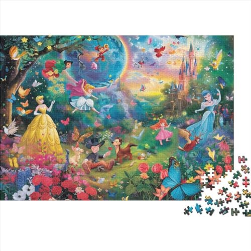 Fairy Tale World 500-teiliges Puzzle Für Erwachsene, Familie Oder Kinder, Puzzle-Spielzeug, Lernspiele, Stressabbau-Puzzles, Einzigartige Heimdekoration Und Geschenke 500pcs (52x38cm) von CPXSEMAZA