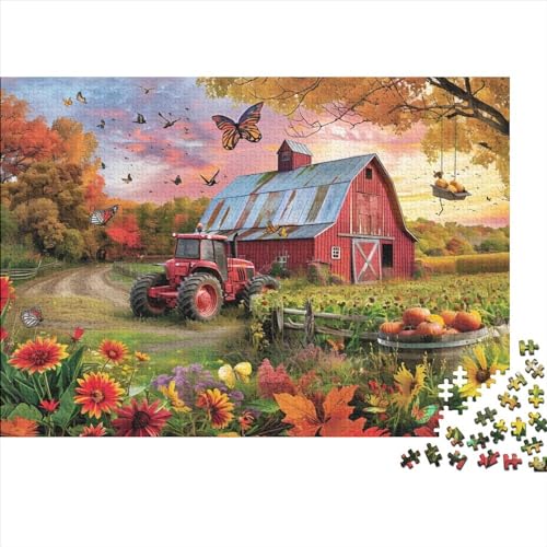 Farm Tractor Puzzles Für Erwachsene 1000 Puzzles Für Erwachsene 1000 Teile Puzzle 1000 Teile Ungelöstes Puzzle 1000pcs (75x50cm) von CPXSEMAZA