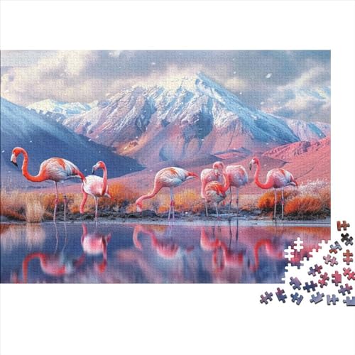 Flamingo Puzzle 300 Teile,Puzzle Für Erwachsene, Impossible Puzzle,Geschicklichkeitsspiel Für Die Ganze Familie,Home Dekoration Puzzle 300pcs (40x28cm) von CPXSEMAZA