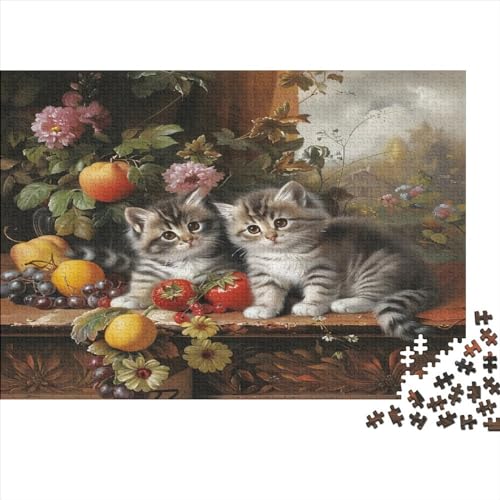 Fruit and Cats Puzzles Für Erwachsene 1000 Teile Puzzles Für Erwachsene Puzzles 1000 Teile Für Erwachsene Anspruchsvolles Spiel 1000pcs (75x50cm) von CPXSEMAZA