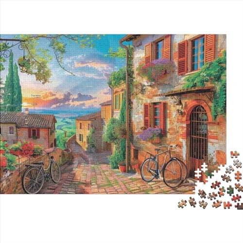 Italian Street Scenery Puzzles 300 Teile Für Erwachsene Puzzles Für Erwachsene 300 Teile Puzzle Lernspiele Ungelöstes Puzzle 300pcs (40x28cm) von CPXSEMAZA