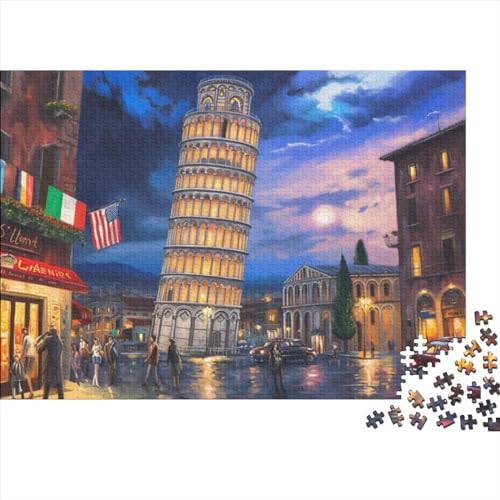 Leaning Tower of Pisa Puzzles Für Erwachsene 1000-teilige Puzzles Für Erwachsene. Anspruchsvolles Spiel 1000pcs (75x50cm) von CPXSEMAZA