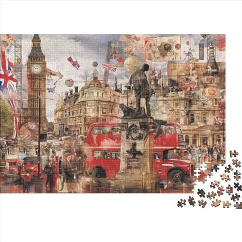 London's Glory 3D-Puzzles 1000 Teile Für Erwachsene Puzzles Für Erwachsene 1000 Teile Puzzle Lernspiele Ungelöstes Puzzle 1000pcs (75x50cm) von CPXSEMAZA