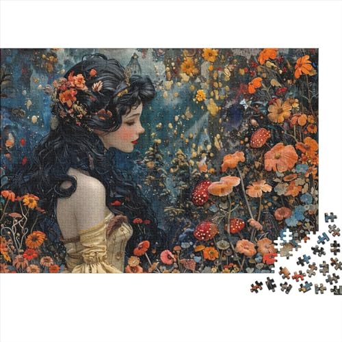 Puzzle Für Erwachsene, 1000-teilige Puzzles Für Jugendliche Beauties And Flowers Familie, Herausfordernde Spiele, Unterhaltung, Spielzeug, Geschenke, Heimdekoration, Ungelöstes Rätsel 1000pcs (75x50cm von CPXSEMAZA