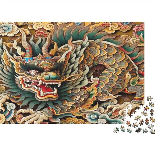 Puzzles 1000 Teile Für Erwachsene Dragon 1000-teiliges Puzzle Lernspiele Heimdekorationspuzzle 1000pcs (75x50cm) von CPXSEMAZA