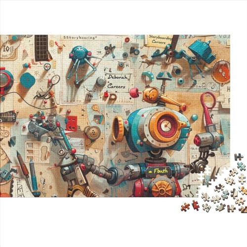 Puzzles 1000 Teile Für Erwachsene Robot 1000-teiliges Puzzle Lernspiele Heimdekorationspuzzle 1000pcs (75x50cm) von CPXSEMAZA