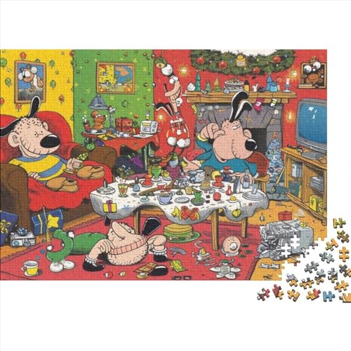Puzzles 300 Teile Für Erwachsene Christmas Dinner 300-teilige Puzzles, Familienaktivitätspuzzles, Lernspiele 300pcs (40x28cm) von CPXSEMAZA