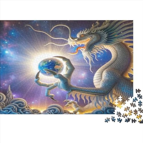 Puzzles 300 Teile Für Erwachsene Dragon 300-teiliges Puzzle Lernspiele Heimdekorationspuzzle 300pcs (40x28cm) von CPXSEMAZA