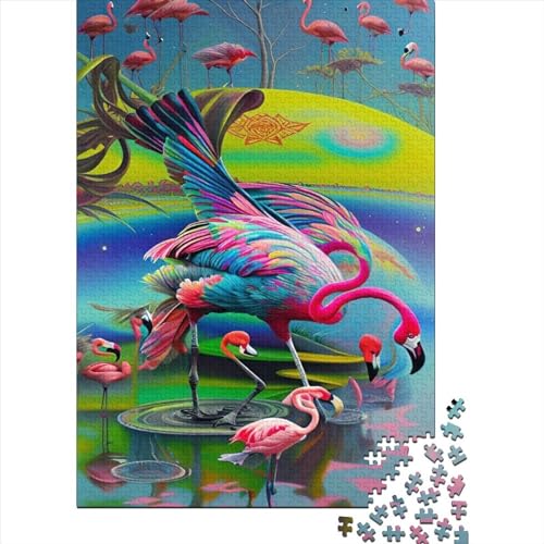 Puzzles 300 Teile Für Erwachsene Flamingo Puzzle Lernspiele Heimdekoration Puzzle 300pcs (40x28cm) von CPXSEMAZA
