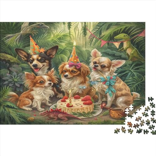 Puzzles Für Erwachsene 1000 Teile German Shepherd Birthday Party Puzzles Als Geschenke Für Erwachsene 1000pcs (75x50cm) von CPXSEMAZA