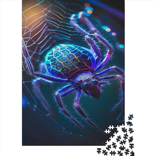 Puzzles Für Erwachsene 1000 Teile Holzpuzzle Black Widow Spider Puzzle-Kunstwerk, Puzzle-Wanddekoration, Einzigartige Geburtstags 1000pcs (75x50cm) von CPXSEMAZA