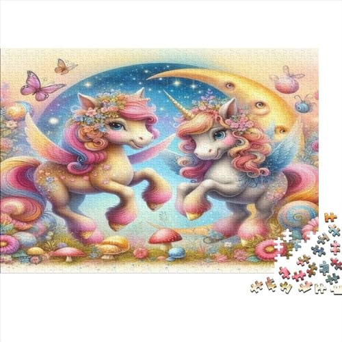 Puzzles Für Erwachsene 1000 Teile Holzpuzzle Cute Pony Puzzle-Kunstwerk, Puzzle-Wanddekoration, Einzigartige Geburtstags 1000pcs (75x50cm) von CPXSEMAZA