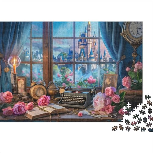 Puzzles Für Erwachsene 1000 Teile Holzpuzzle Romantic Rose Puzzle-Kunstwerk, Puzzle-Wanddekoration, Einzigartige Geburtstags 1000pcs (75x50cm) von CPXSEMAZA