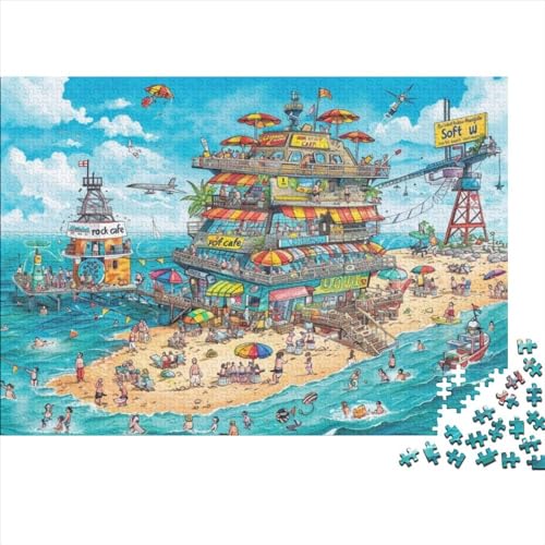 Puzzles Für Erwachsene 1000 Teile Holzpuzzle Vacation Island Puzzle-Kunstwerk, Puzzle-Wanddekoration, Einzigartige Geburtstags 1000pcs (75x50cm) von CPXSEMAZA