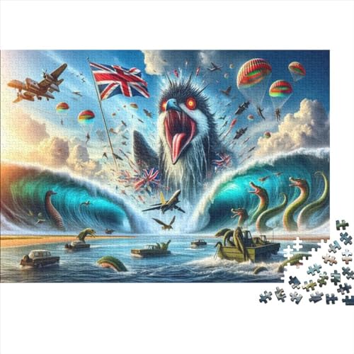 Puzzles Für Erwachsene 1000 Teile - Sea ​​Monster - Unmögliches Puzzle - Puzzles Für Erwachsene - Puzzle Für Erwachsene - Schwierig - Puzzle - Anspruchsvolles Spiel 1000pcs (75x50cm) von CPXSEMAZA