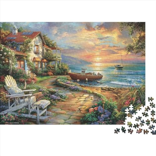 Puzzles Für Erwachsene 300 Teile Beach House Puzzles Als Geschenke Für Erwachsene 300pcs (40x28cm) von CPXSEMAZA