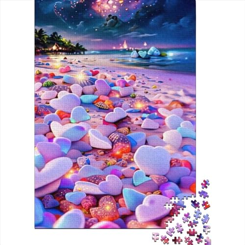 Puzzles Für Erwachsene 300 Teile Holzpuzzle Colorful Beach Puzzle-Kunstwerk, Puzzle-Wanddekoration, Einzigartige Geburtstags 300pcs (40x28cm) von CPXSEMAZA
