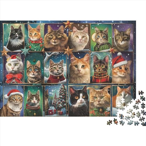 Puzzles Für Erwachsene 300 Teile Holzpuzzle Cute Kitten Puzzle-Kunstwerk, Puzzle-Wanddekoration, Einzigartige Geburtstags 300pcs (40x28cm) von CPXSEMAZA
