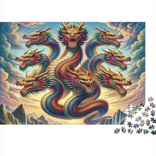 Puzzles Für Erwachsene 300 Teile Holzpuzzle Dragon Puzzle-Kunstwerk, Puzzle-Wanddekoration, Einzigartige Geburtstags 300pcs (40x28cm) von CPXSEMAZA